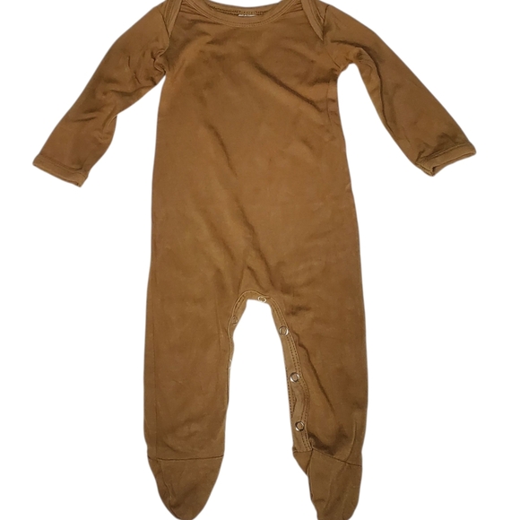 Kate Quinn Bamboo Collection One-piece Sleeper Footie Fennel Baby Boys 0-3 Month - Picture 1 of 3